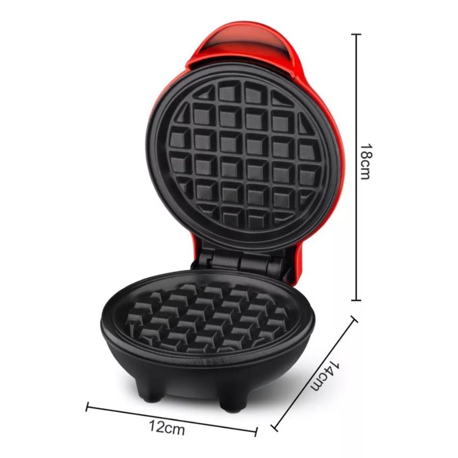 MINI WAFLERA MAQUINA PARA HACER WAFFLES R591 500W - 2