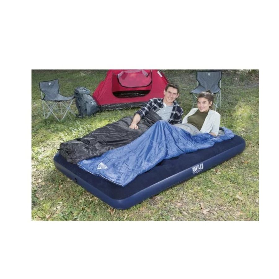 COLCHÓN CLICK VENTAS INFLABLE BESTWAY DOBLE AZUL 191 X 137 X 22 CM - 4