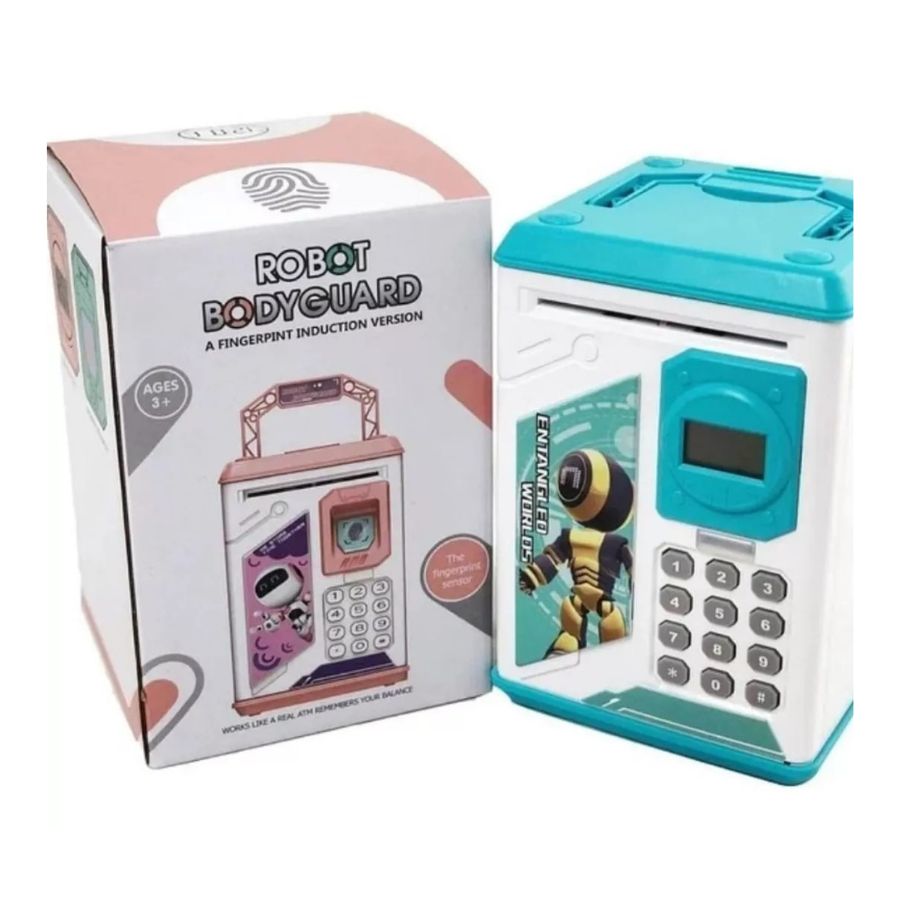 ALCANCÍA ELECTRÓNICA DE AHORRO CLICK VENTAS MULTICOLOR CLAVE Y RELOJ PARA NIÑOS - 4