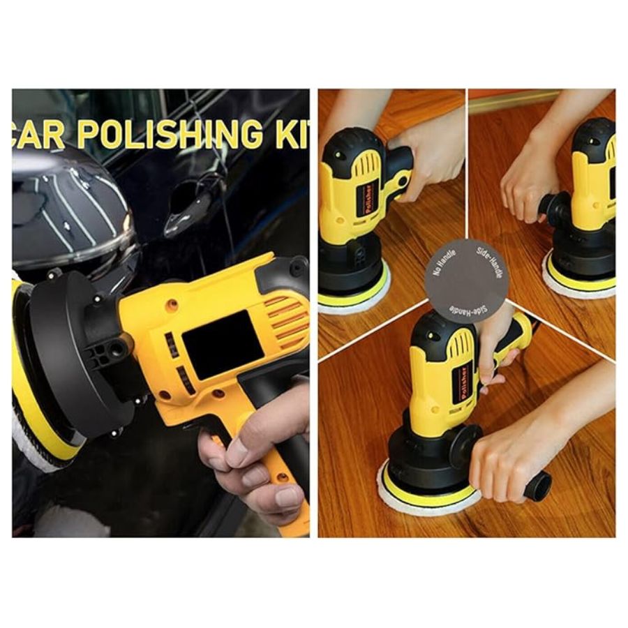 PULIDORA ELÉCTRICA ROTATIVA PORTÁTIL KIT ALMOHADILLAS - 2