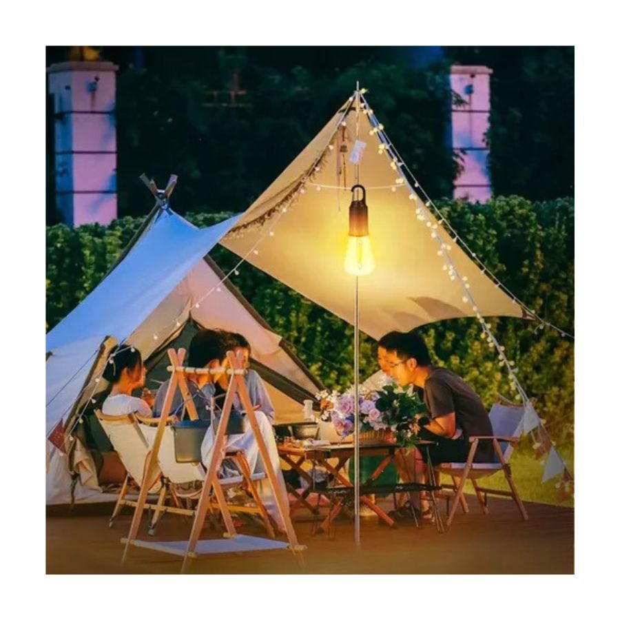 LAMPARA FOCO LUZ DE EMERGENCIA CAMPING RECARGABLE MH8802 - 3