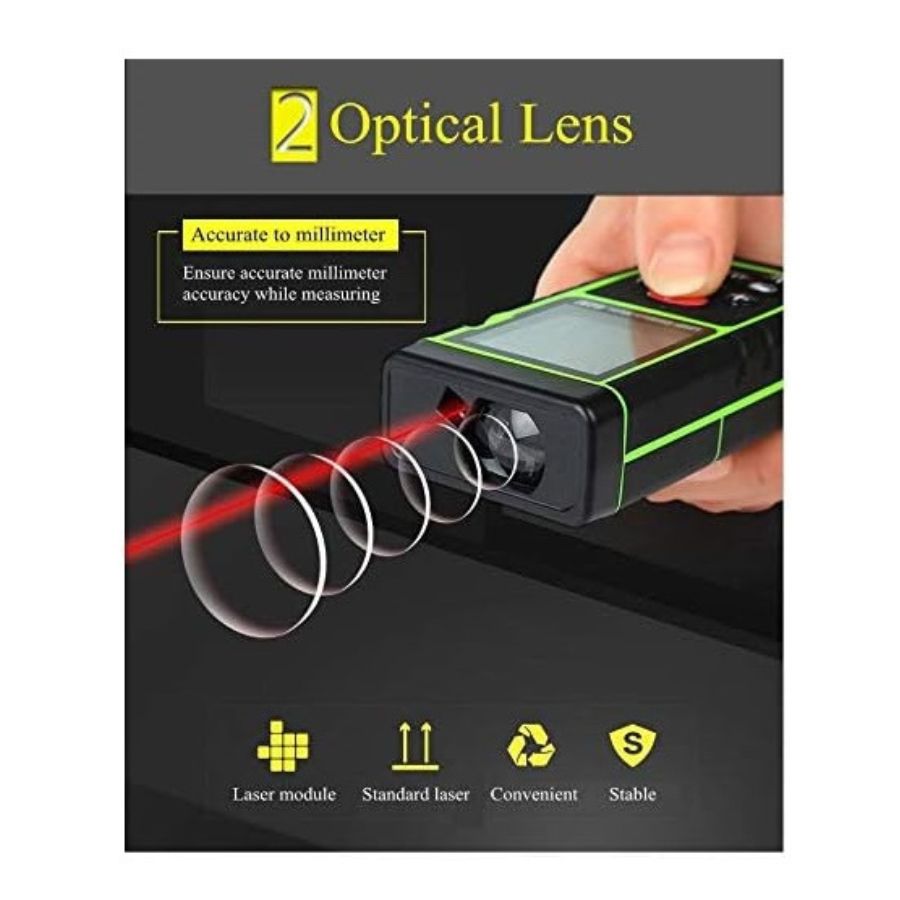 MEDIDOR CLICK VENTAS DISTANCIA LÁSER 80 METROS ULTRASÓNICO VOLUMEN - 6