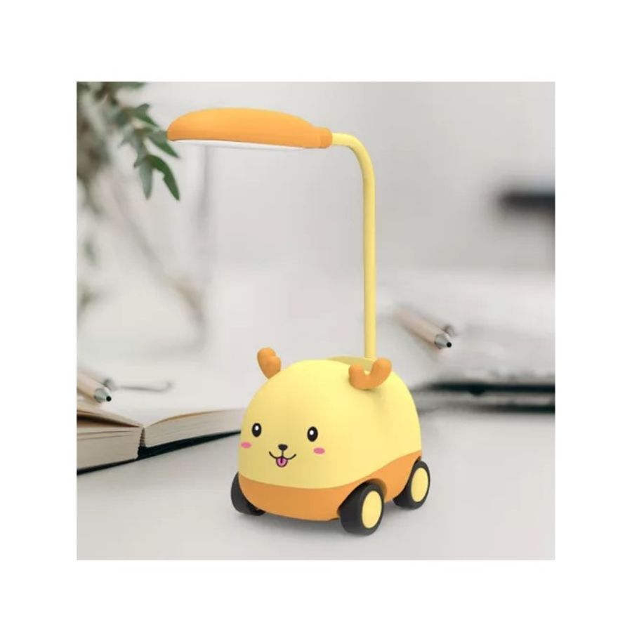 LÁMPARA DE ESCRITORIO LED LUZ DE MESA PORTÁTIL SACAPUNTAS - 4