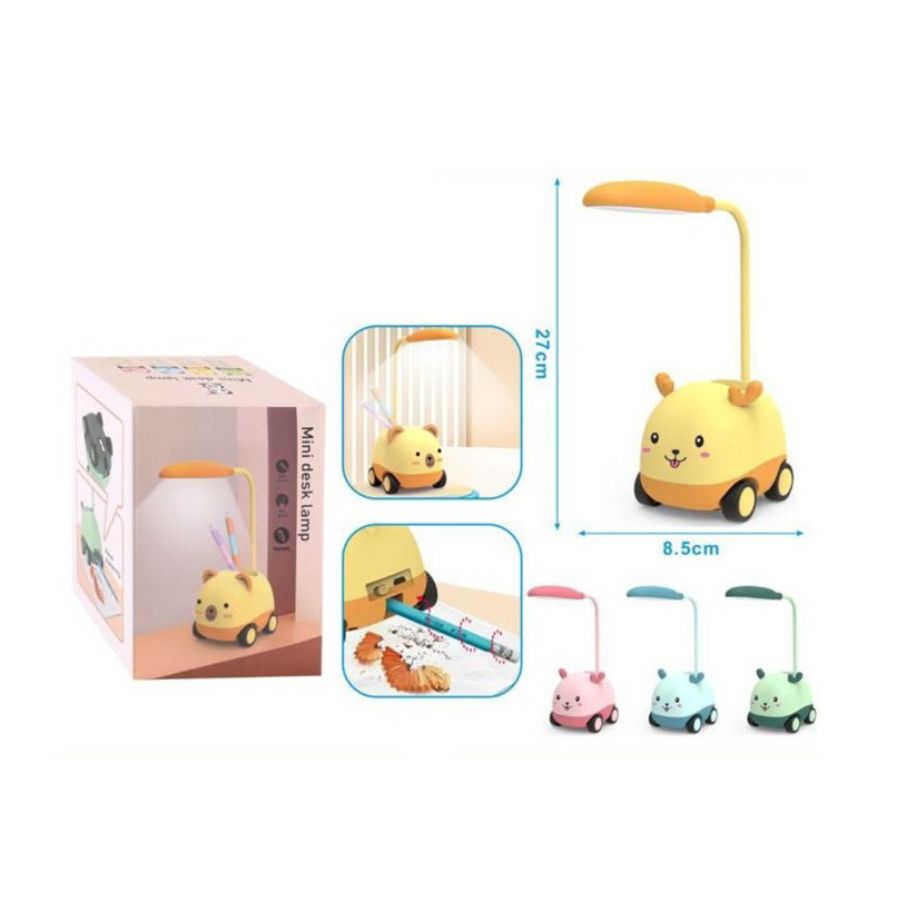 LÁMPARA DE ESCRITORIO LED LUZ DE MESA PORTÁTIL SACAPUNTAS - 5
