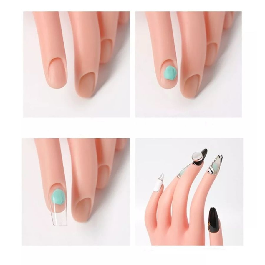MANO DE PRACTICA CLICK VENTAS MANICURA UÑAS ESCULPIDAS MÓVIL - 5