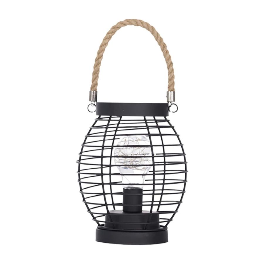 LAMPARA COLGANTE FIERRO LUZ LED DECORATIVA PORTÁTIL - 1