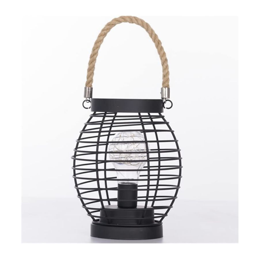 LAMPARA COLGANTE FIERRO LUZ LED DECORATIVA PORTÁTIL - 2