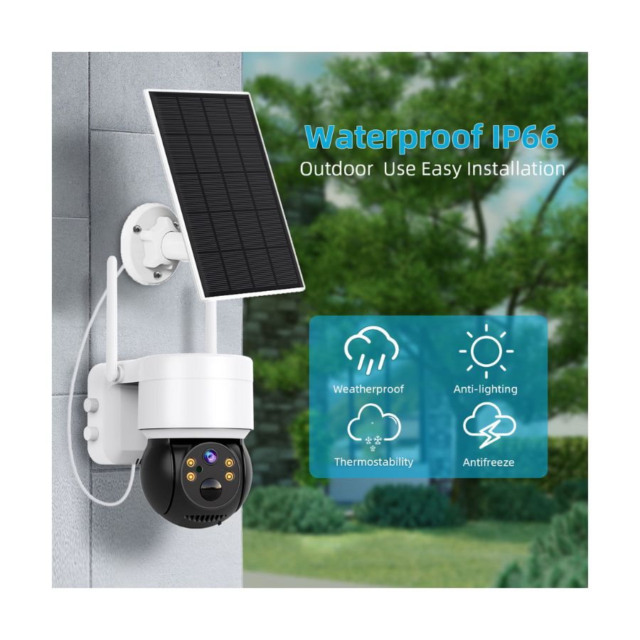 CÁMARA CLICK VENTAS PACK X2 SOLAR INTELIGENTE VISION NOCTURNA PTZ - 2