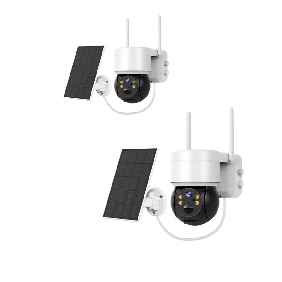 CÁMARA CLICK VENTAS PACK X2 SOLAR INTELIGENTE VISION NOCTURNA PTZ - 5