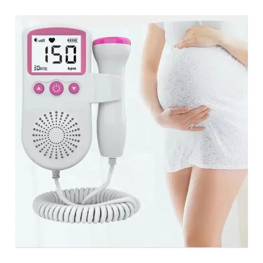 MONITOR CLICK VENTAS FRECUENCIA CARDIACA LATIDOS FETALES BEBÉ ROSADO - 4