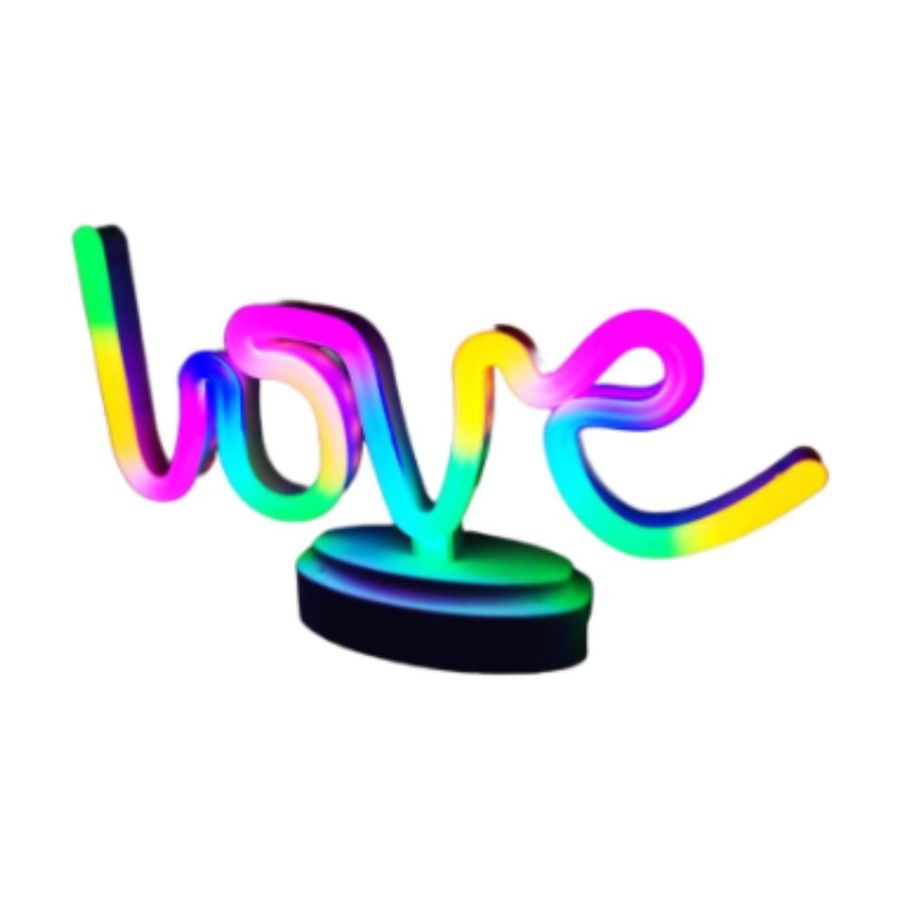 LAMPARA MESA LED TUNNEL LIGHT NEON LOVE - 1