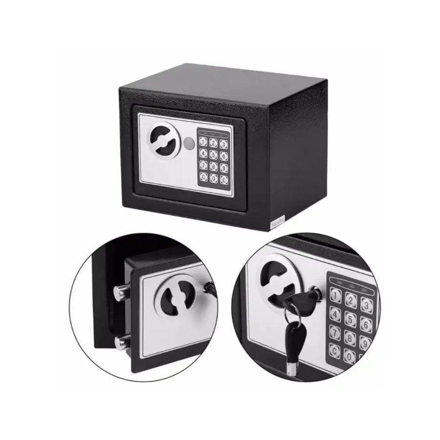 CAJA SEGURIDAD CLICK VENTAS FUERTE DIGITAL LLAVES - 1