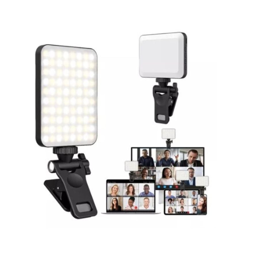 LUZ LED CLICK VENTAS SELFIE ADAPTABLE PORTATIL CELULAR NOTEBOOK IPHONE ANDROID - 1