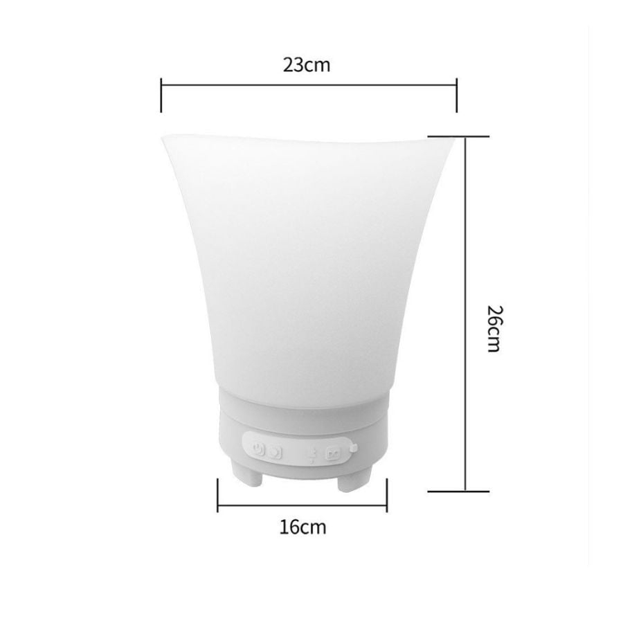 HIELERA PARLANTE CUBETERA LED BLUETOOTH GRANDE 7 LITROS PORTATIL - 3