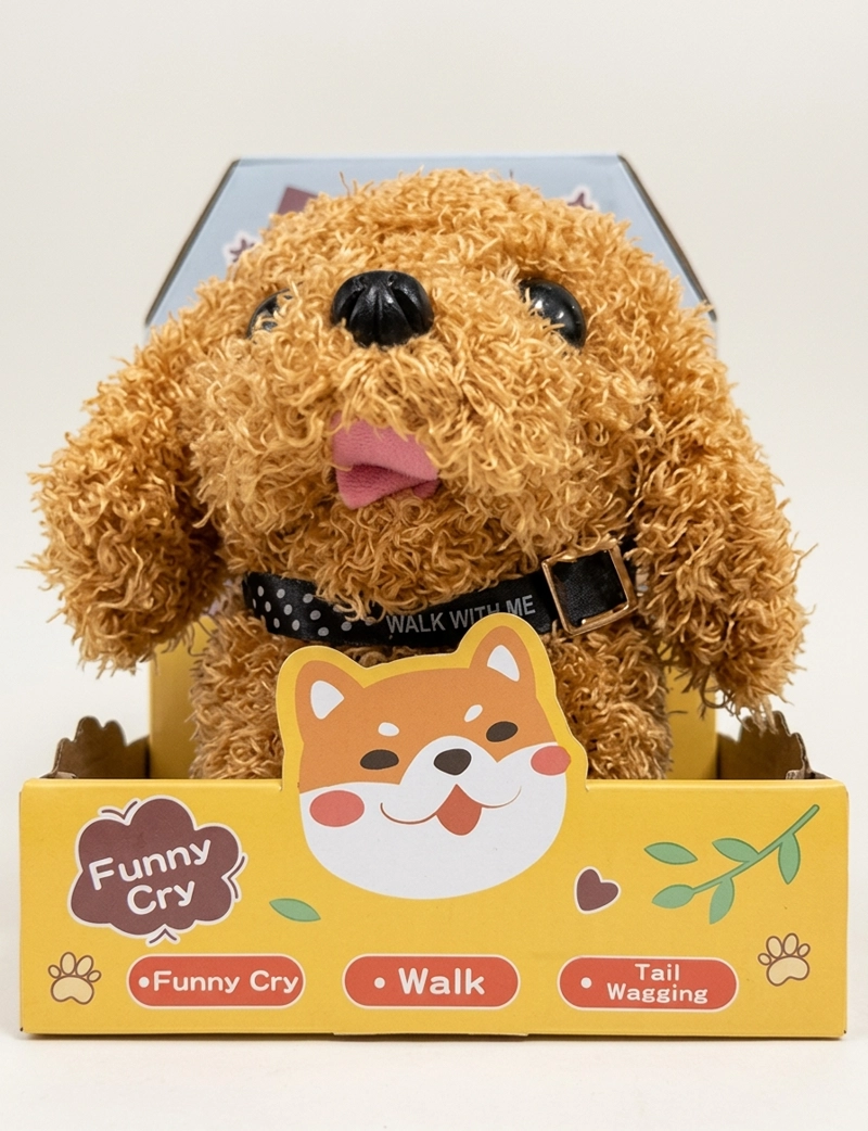 PELUCHE CLICK VENTAS PERRO LADRA CAMINA MOVIMIENTO MASCOTA JUGUETE - 1