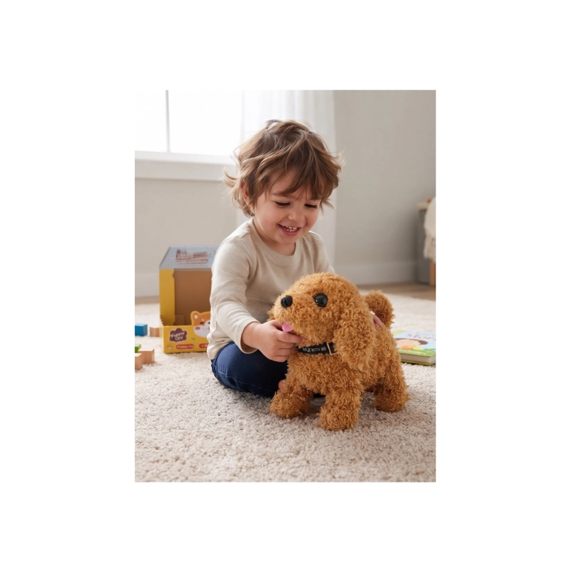 PELUCHE CLICK VENTAS PERRO LADRA CAMINA MOVIMIENTO MASCOTA JUGUETE - 3