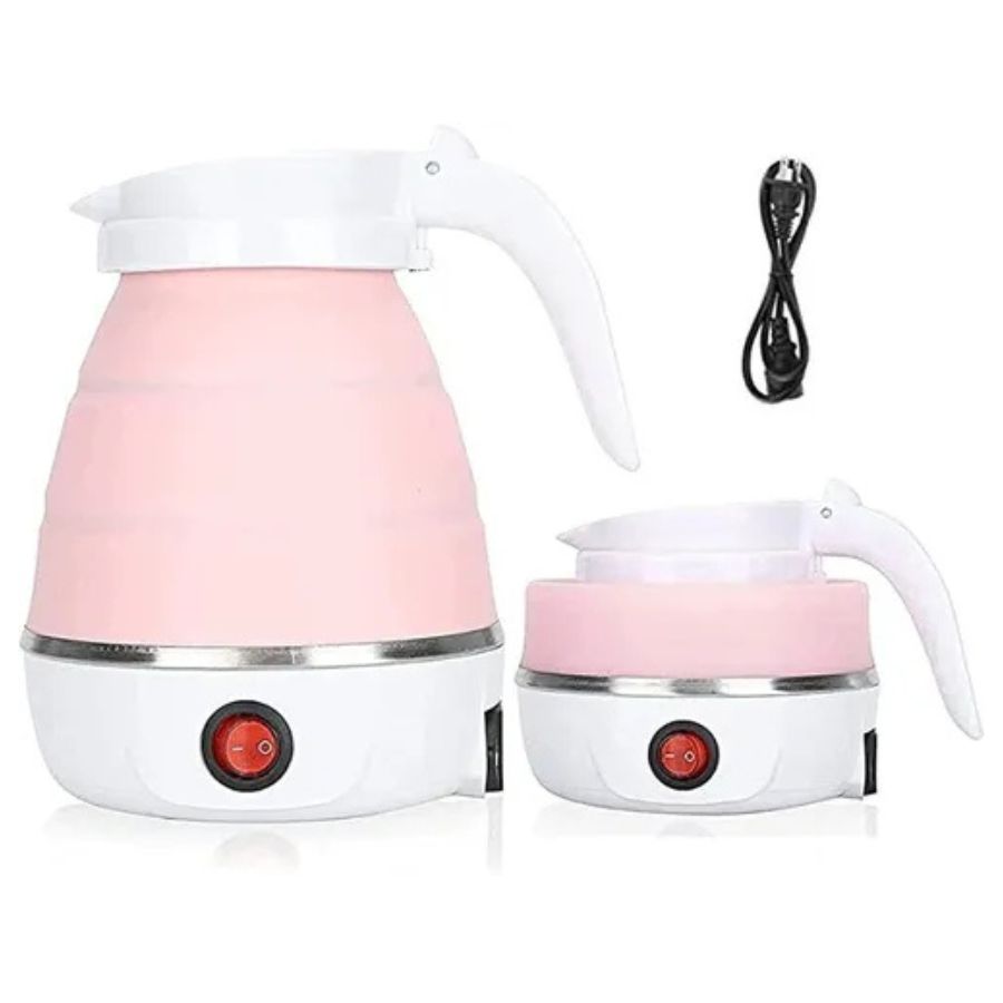 CALENTADOR ELECTRICO PLEGABLE PORTABLE HERVIDOR VIAJE ROSA - 2