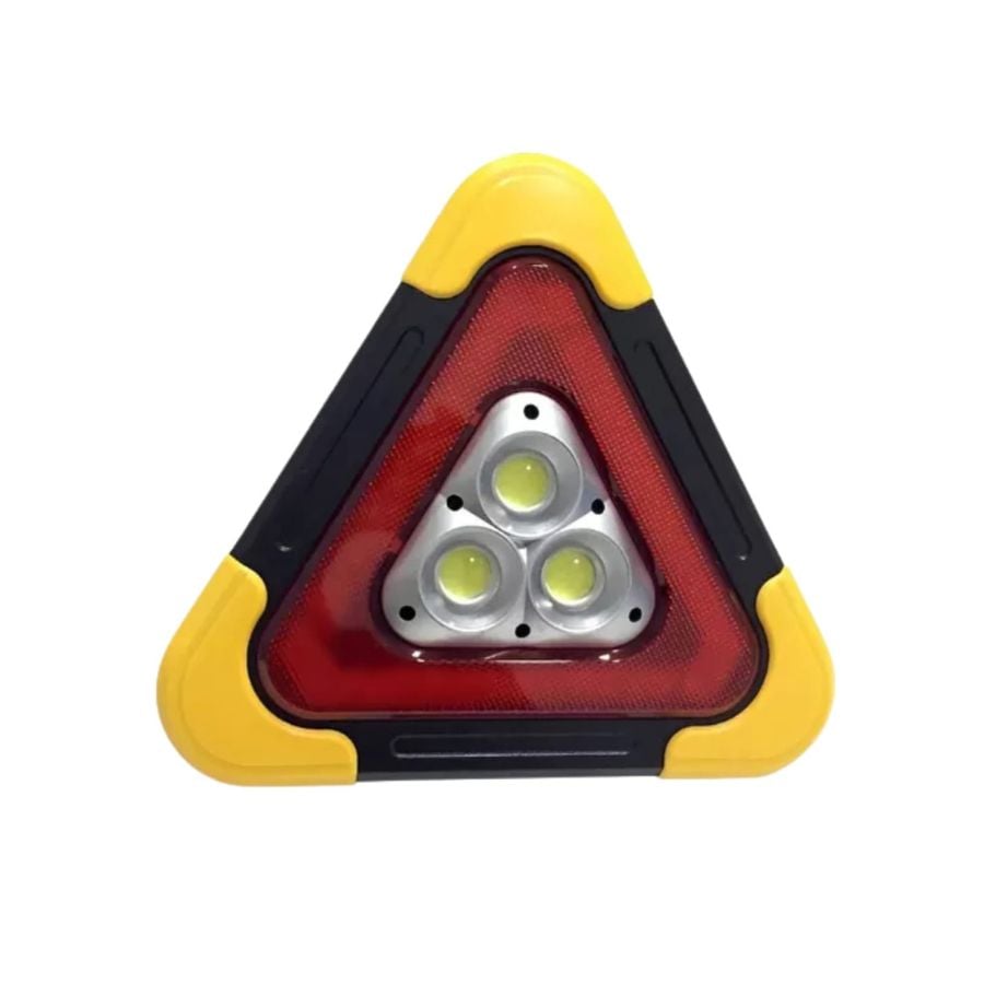 LUZ EMERGENCIA TRIANGULO LED RECARGABLE SOLAR - 1