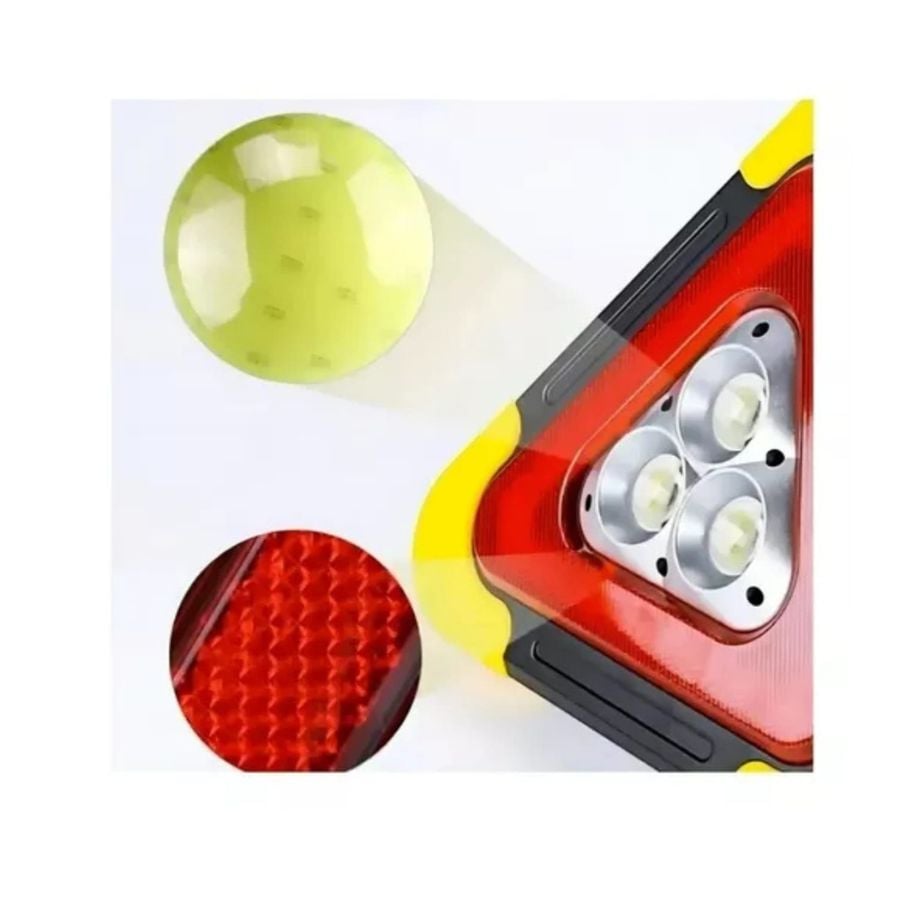 LUZ EMERGENCIA TRIANGULO LED RECARGABLE SOLAR - 2