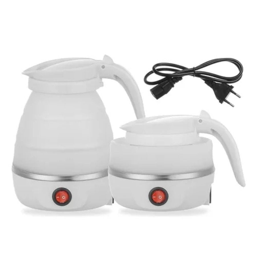 CALENTADOR ELECTRICO PLEGABLE PORTABLE HERVIDOR VIAJE BLANCO - 3