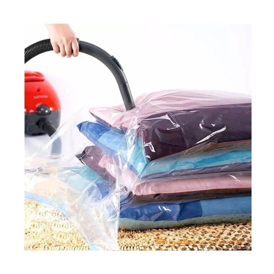 BOLSA CLICK VENTAS PACK X5 AL VACIO ROPA CLOSET SALVA ESPACIO 80X110CM - 5