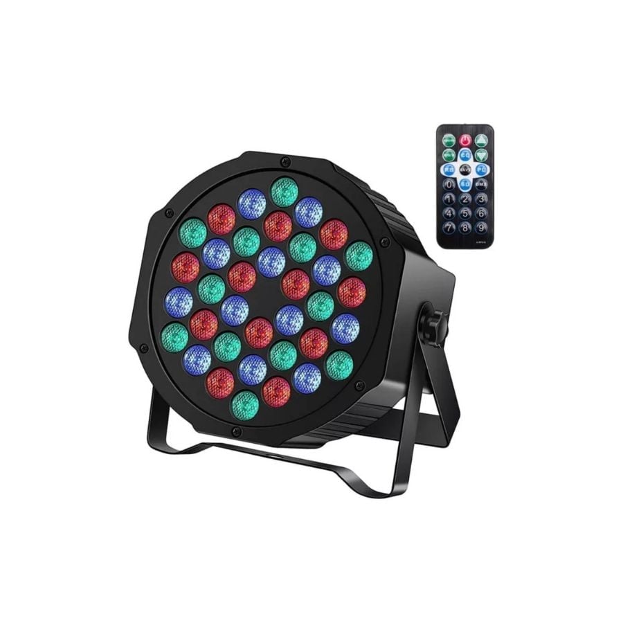 FOCO LED RGB DE 36 LUCES CON CONTROL REMOTO - 1