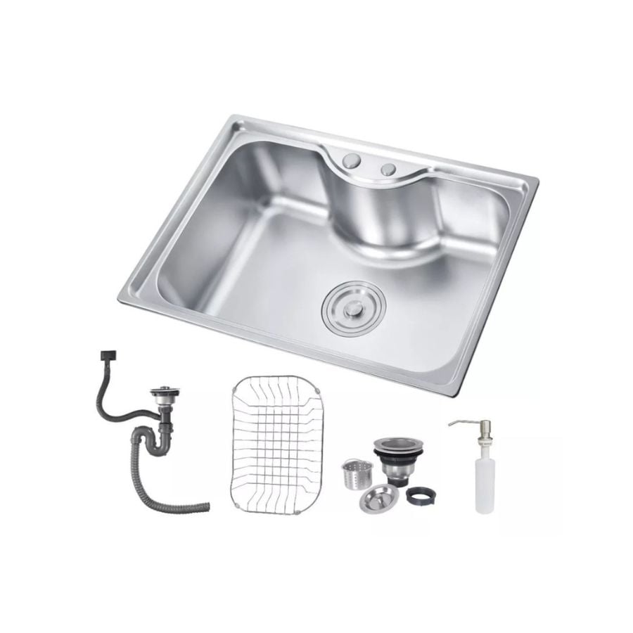LAVAPLATO CLICK VENTAS SIMPLE S 140 EMPOTRADO ACERO INOXIDABLE - 1