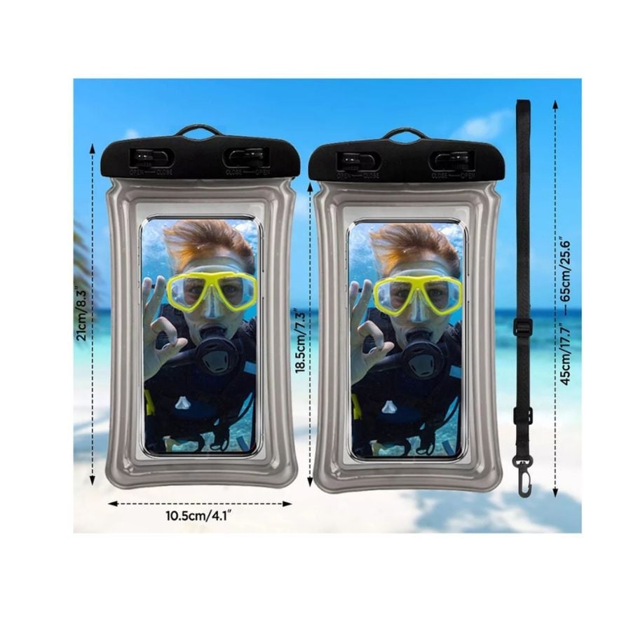 FUNDA PROTECTORA CELULAR IMPERMEABLE SUMERGIBLE CARCASA - 3