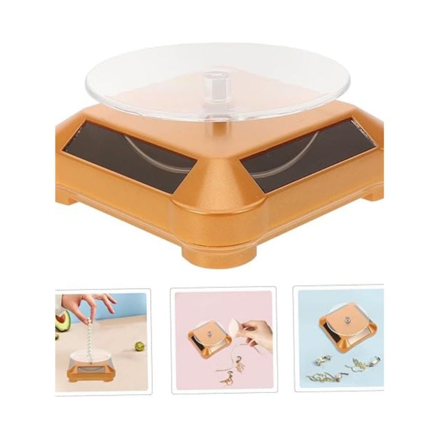 EXPOSITOR GIRATORIO SOLAR DE VITRINA 360° PARA JOYERÍA - 2