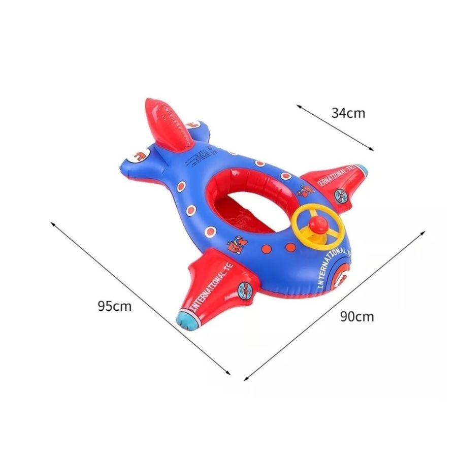 FLOTADOR PARA PISCINA DE AVIÓN PARA NIÑOS INFLABLE - 3