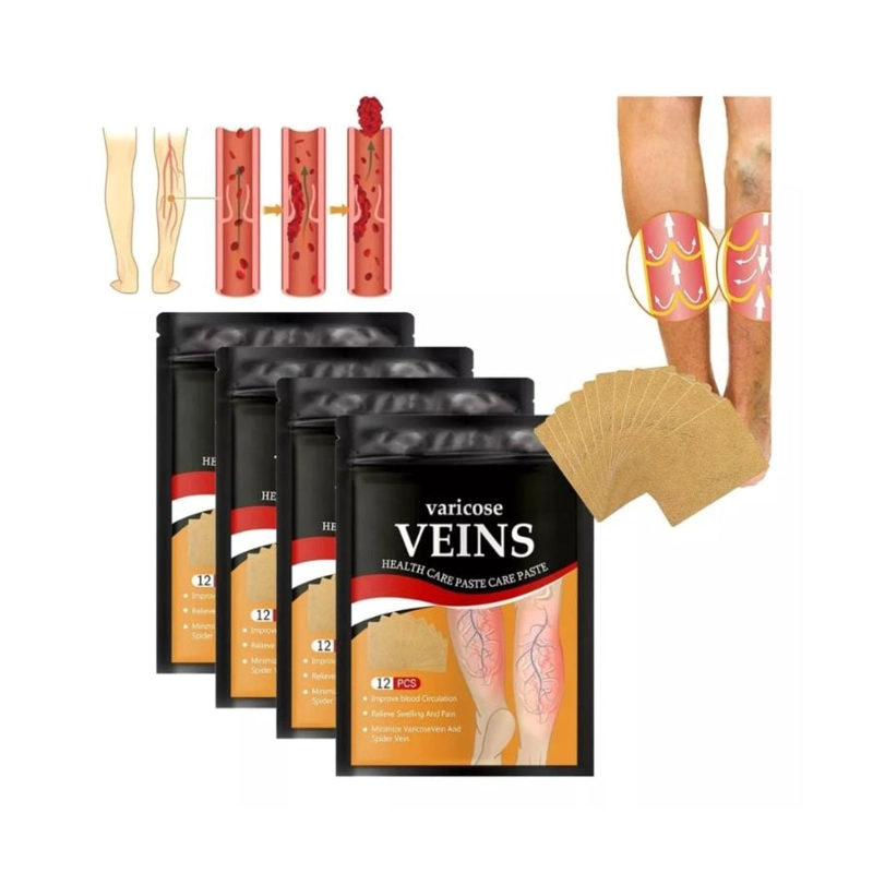 PACK 5 PARCHES DE TRATAMIENTO DE VENAS VARICOSAS 12PCS - 1
