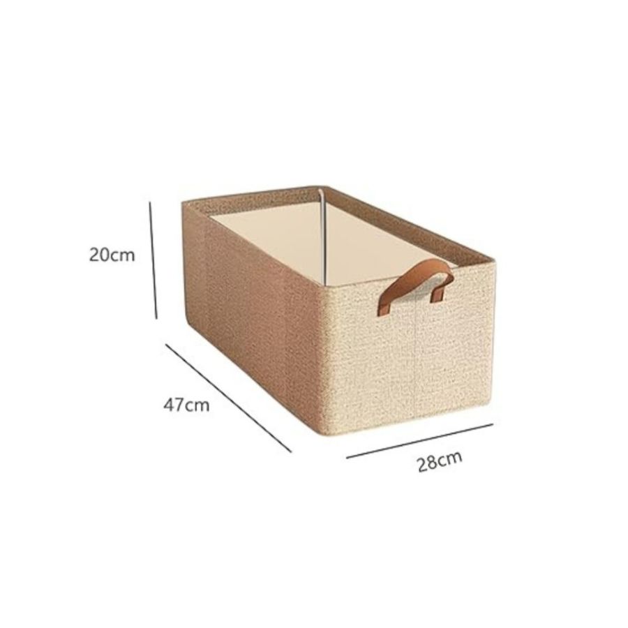 CAJA X3 PLEGABLE CON ASA CESTA DE ALMACENAMIENTO ESTANTES - 2