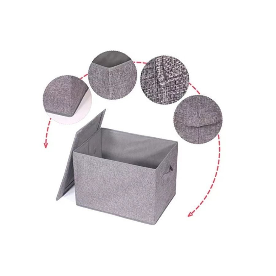 CAJONES DE ALMACENAMIENTO ORGANIZADOR DE ROPA CON TAPA - 2