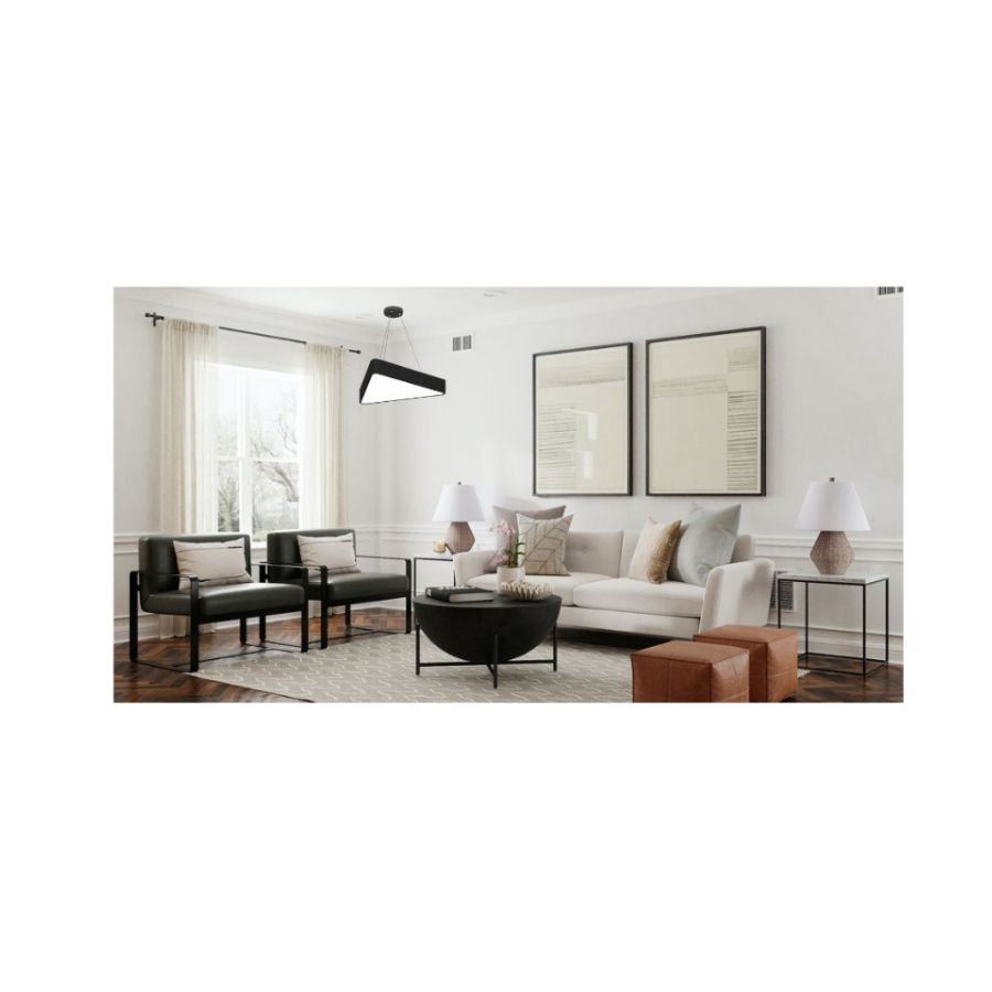 LÁMPARA CLICK VENTAS MODERNA TECHO TRIANGULAR COMPLETA LED BLANCO - 2