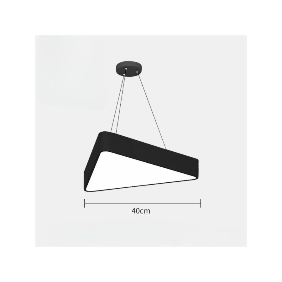 LÁMPARA CLICK VENTAS MODERNA TECHO TRIANGULAR COMPLETA LED BLANCO - 3
