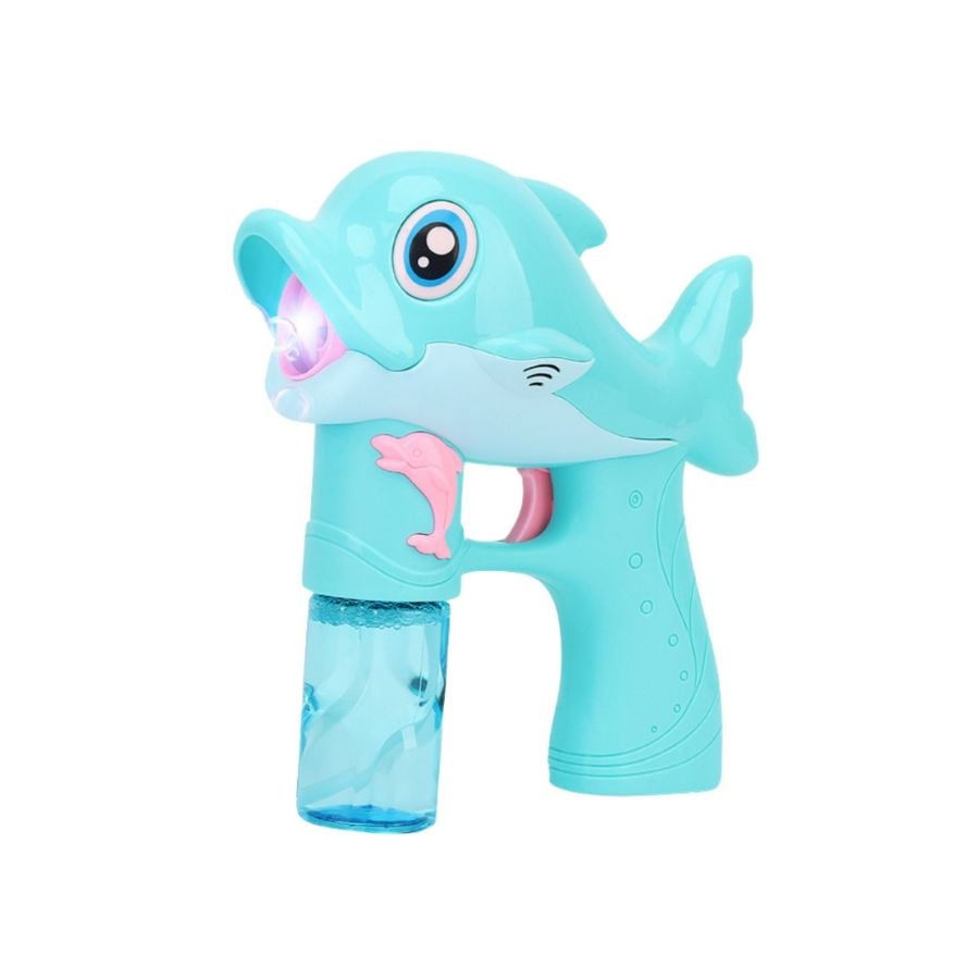 JUGUETE PISTOLA ELÉCTRICA DELFÍN BURBUJAS NIÑOS AZUL - 1