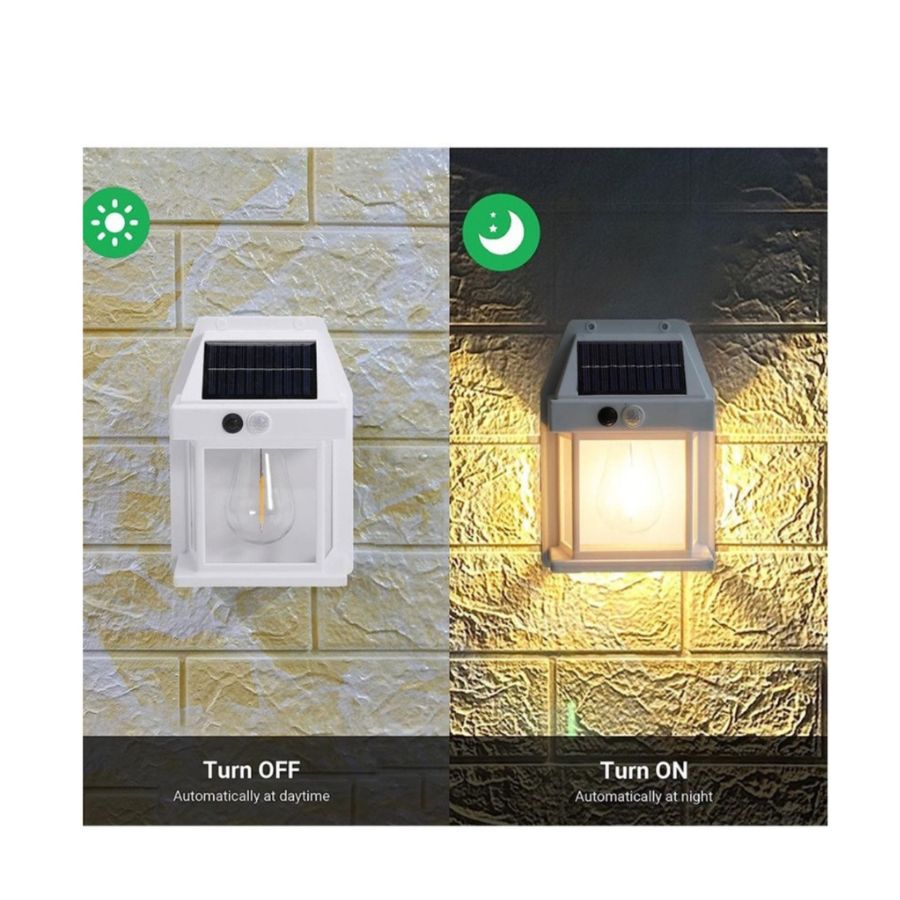 APLIQUE CLICK VENTAS PACK 4 LÁMPARA PARED SOLAR FOCO CON SENSOR BLANCO - 2
