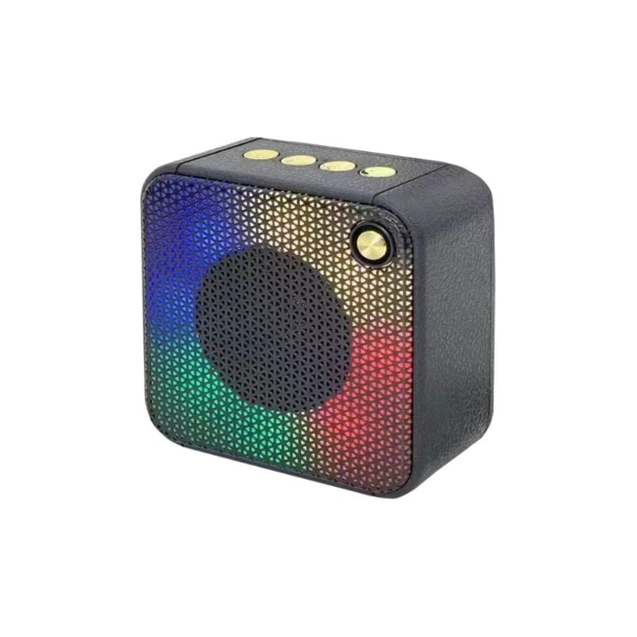 MINI PARLANTE ALTAVOZ PORTÁTIL CON MICRÓFONO NEGRO - 1