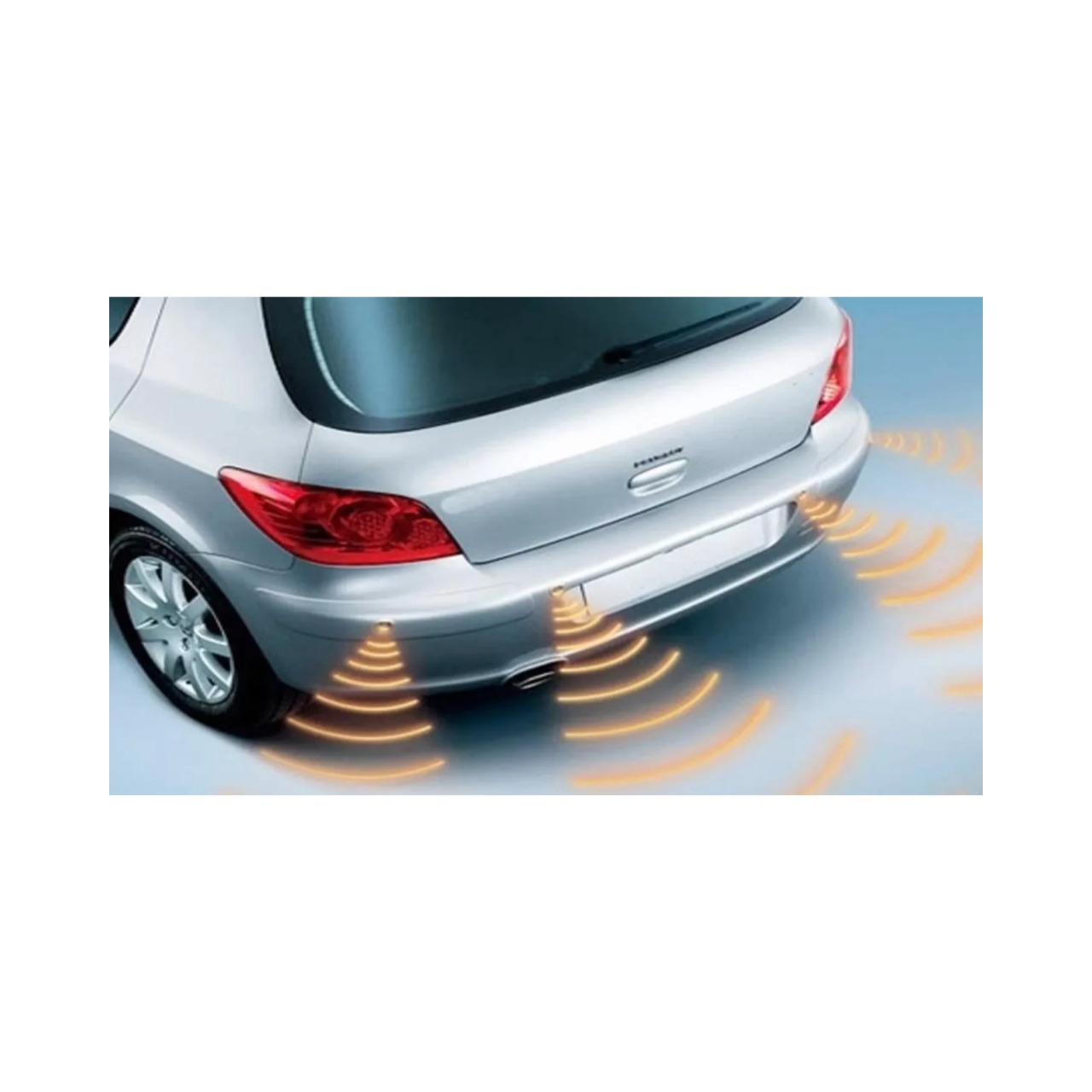KIT SENSOR RETROCESO PARA AUTOMÓVILES SET 4 SENSORES NEGRO - 3