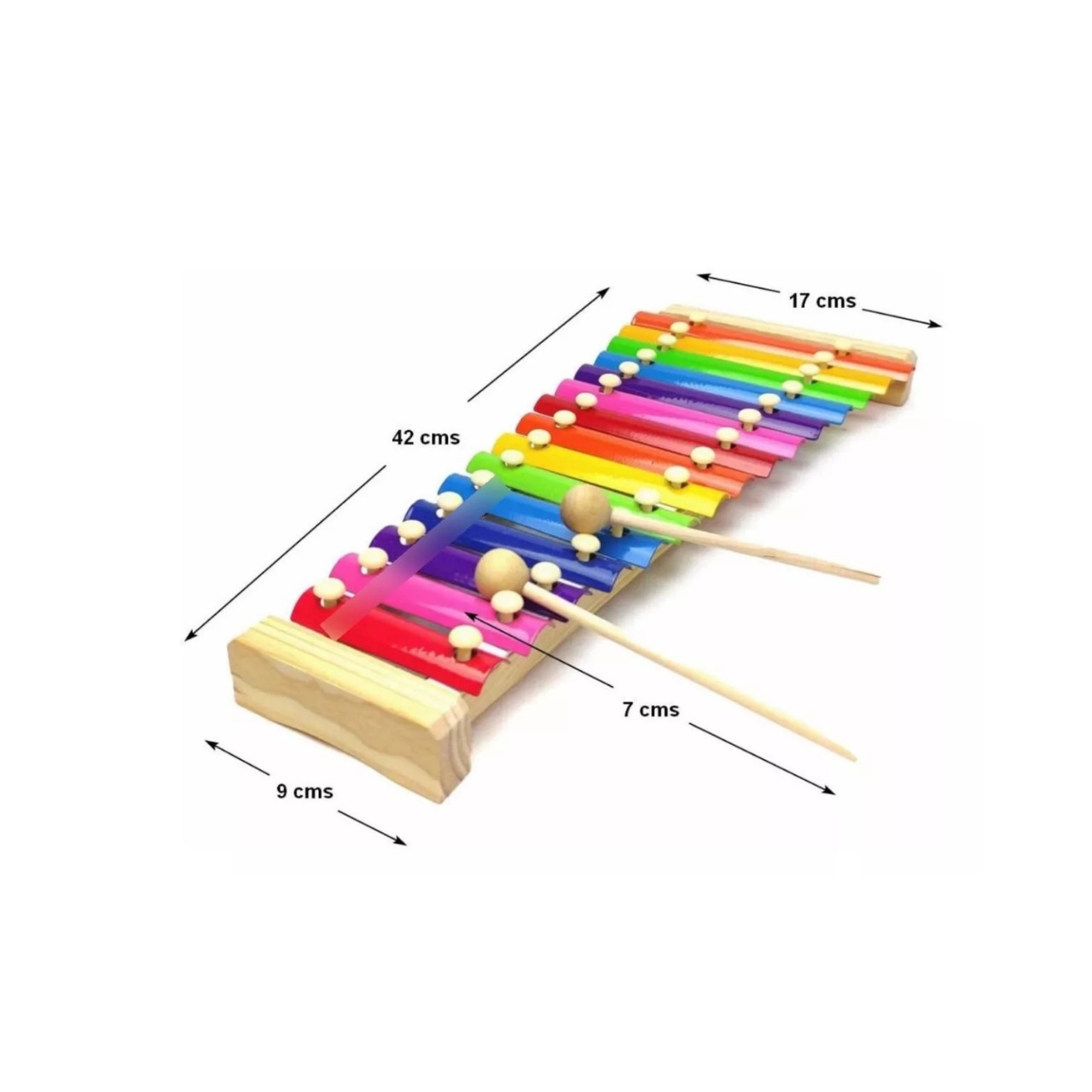 XILÓFONO DIDÁCTICO MADERA 15 NOTAS MUSICAL EDUCATIVO - 2