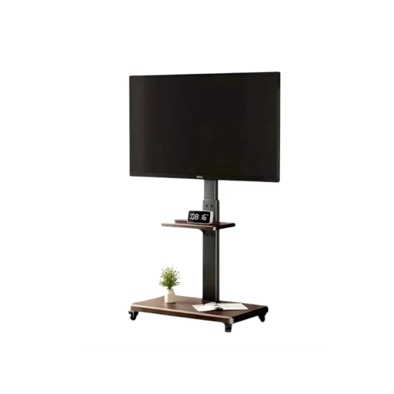 SOPORTE TV RACK MOVIL CON RUEDAS 32 A 75 BASE PEDESTAL STAND - 1