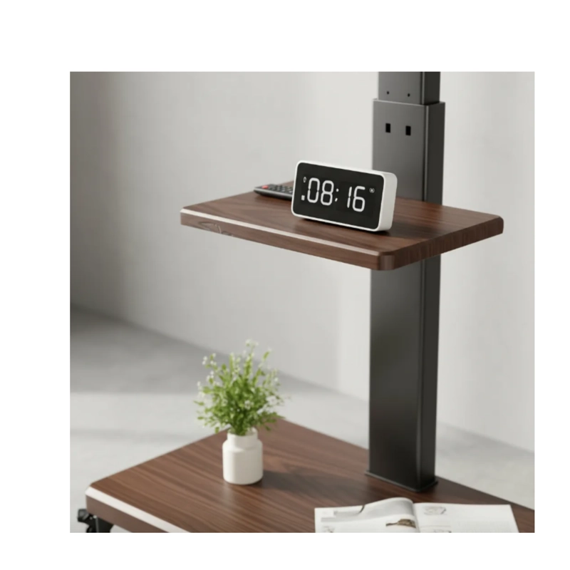 SOPORTE TV RACK MOVIL CON RUEDAS 32 A 75 BASE PEDESTAL STAND - 4