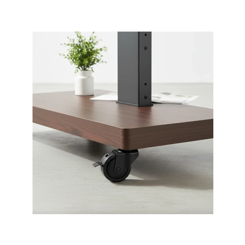 SOPORTE TV RACK MOVIL CON RUEDAS 32 A 75 BASE PEDESTAL STAND - 5