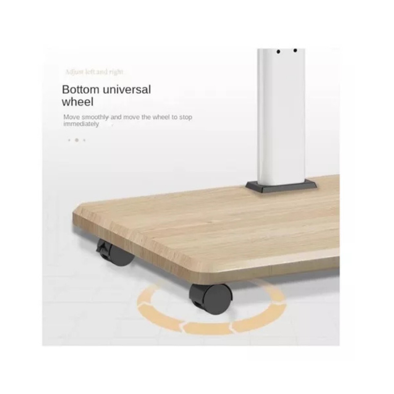 SOPORTE TV RACK MOVIL CON RUEDAS 32 A 75 BASE PEDESTAL STAND - 5