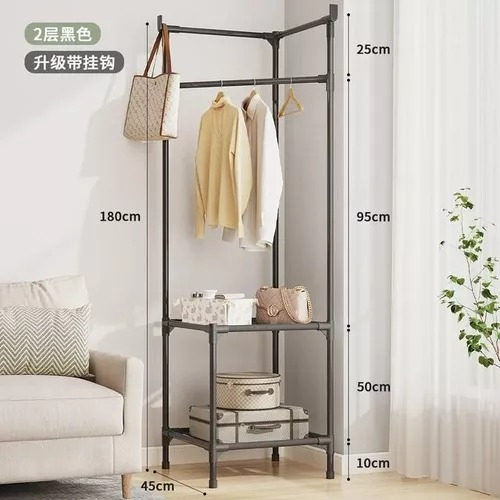 PERCHERO CLOSET ESTANTE ESQUINERO ORGANIZADOR COLGADOR ROPA - 5