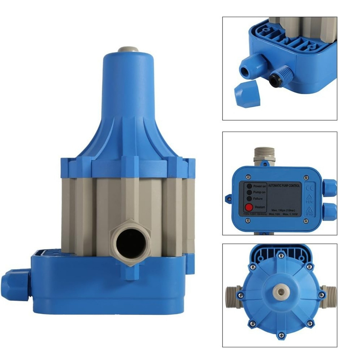 CONTROLADOR DE PRESION BOMBA AGUA PRESURISADORA AUTOMATICO - 5