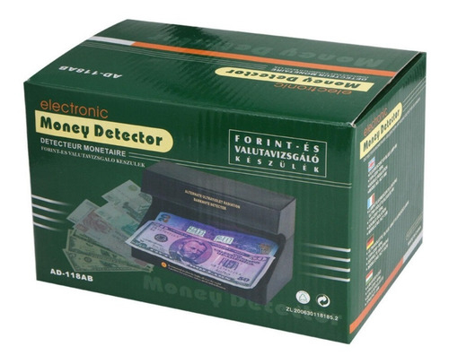 MAQUINA DETECTOR DE BILLETES DINERO FALSOS LUZ ULTRAVIOLETA - 2