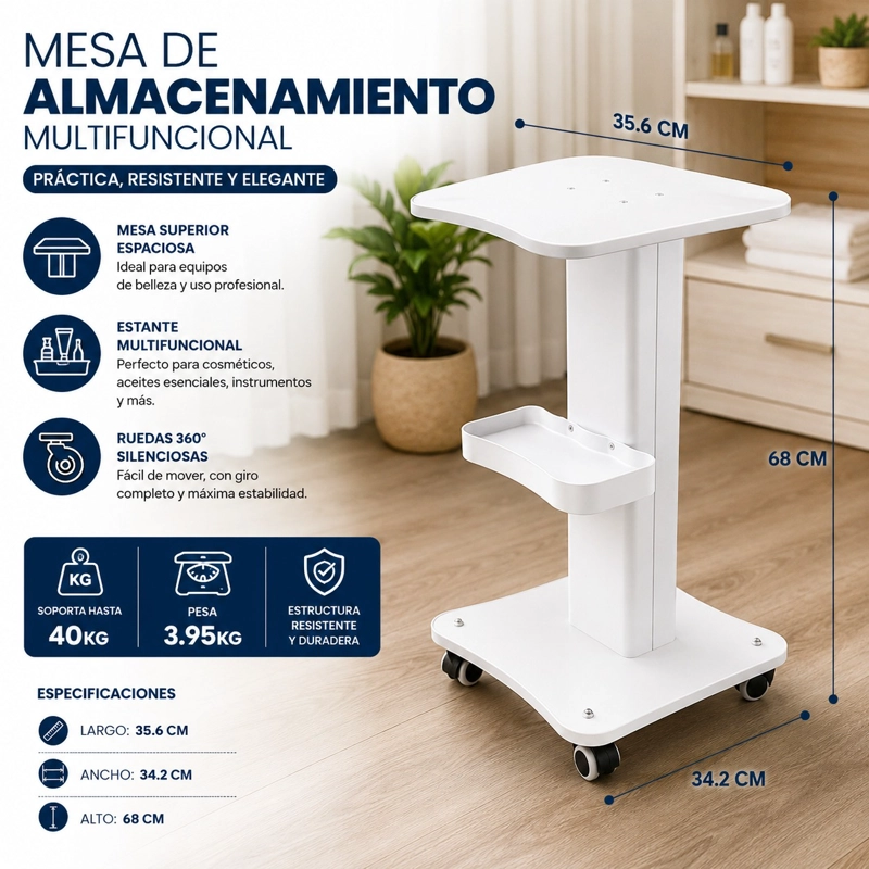 MESA DE APOYO PROFESIONAL APARATOLOGIA CARRO AUXILIAR - 6