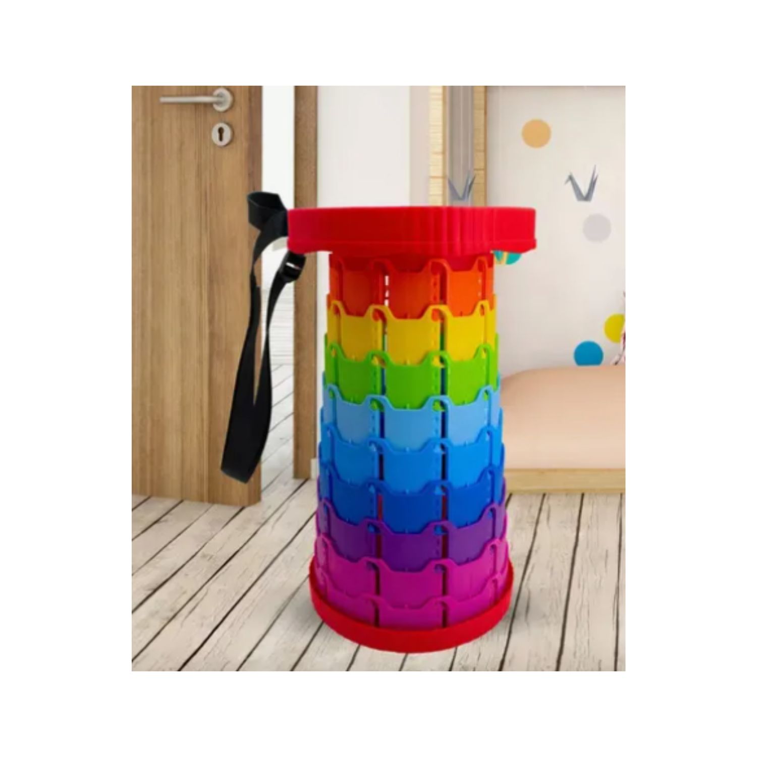 BANCO TABURETE RETRACTIL TELESCOPICO SILLA CAMPING MULTIUSO - 3