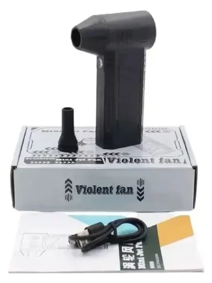 VENTILADOR TURBO SOPLADOR USB 130000 RPM 3 VELOCIDADES 200W RECARGABLE - 6